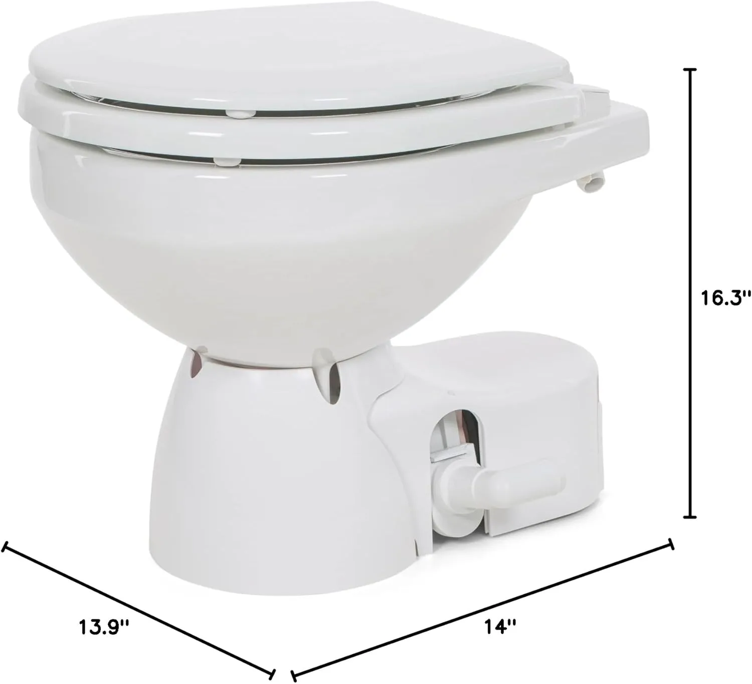 Jabsco Quiet Flush E2 Compact Electric Marine Toilet