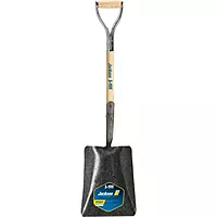 Jackson 1200900 J-450 Pony Square Point Shovel with 27 in. Hardwood Armor D-Grip Handle Square Point No Step Armour D-Grip