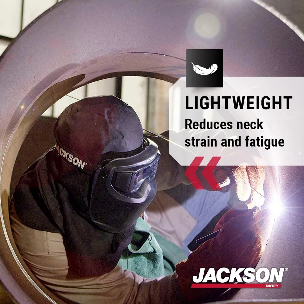 Jackson Safety Rebel Welding Mask with Digital ADF - Lightweight Auto Darkening Hood