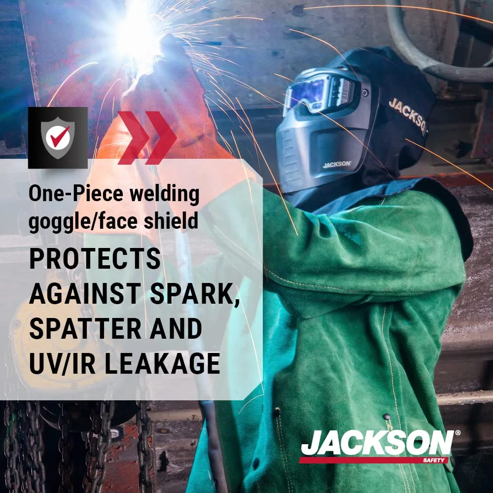 Jackson Safety Rebel Welding Mask with Digital ADF - Lightweight Auto Darkening Hood
