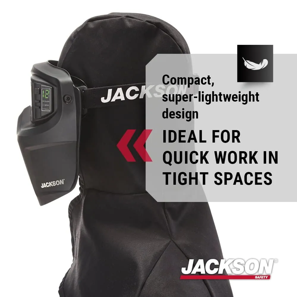 Jackson Safety Rebel Welding Mask with Digital ADF - Lightweight Auto Darkening Hood