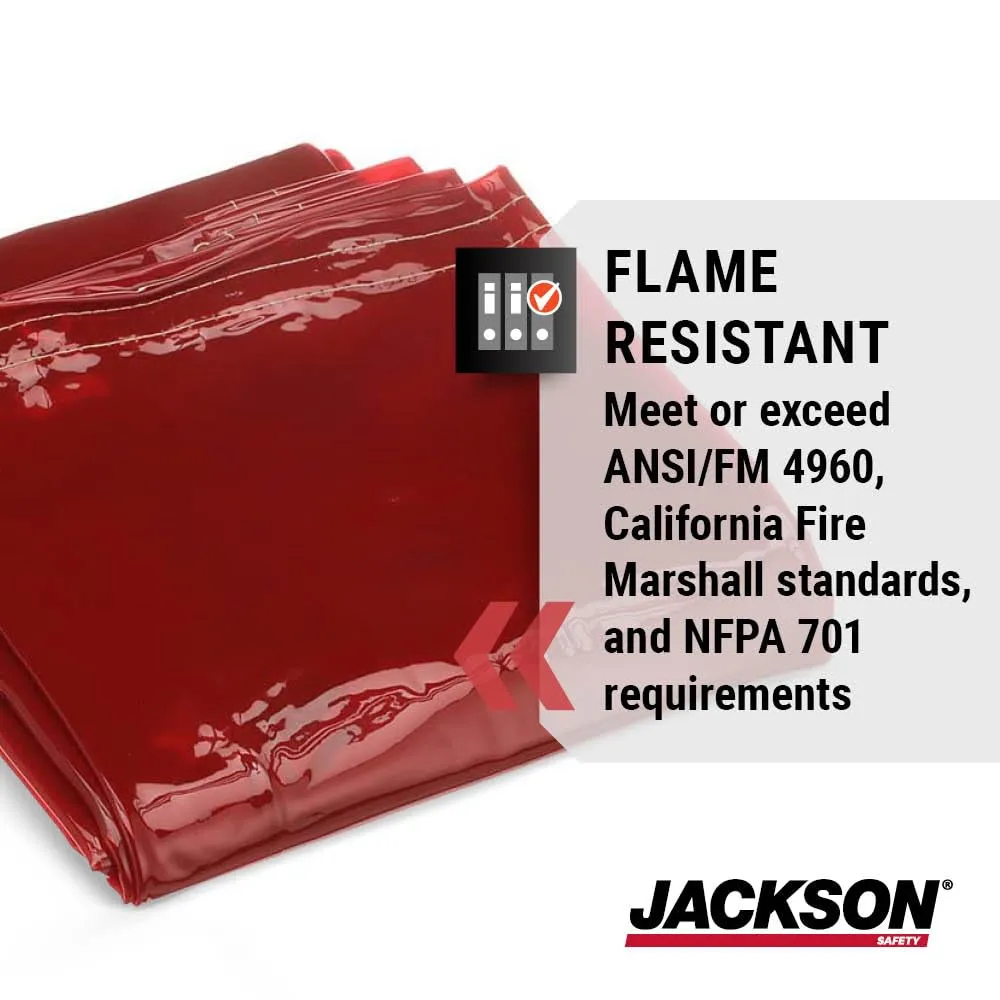 Jackson Safety Welding Curtain - Transparent Welding Screen - Orange 6 x 10