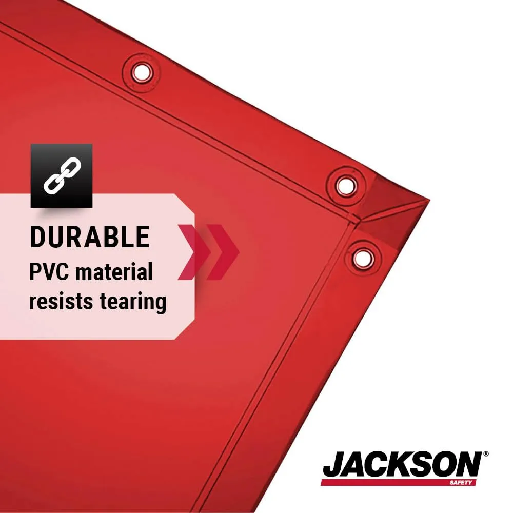 Jackson Safety Welding Curtain - Transparent Welding Screen - Orange 6 x 10