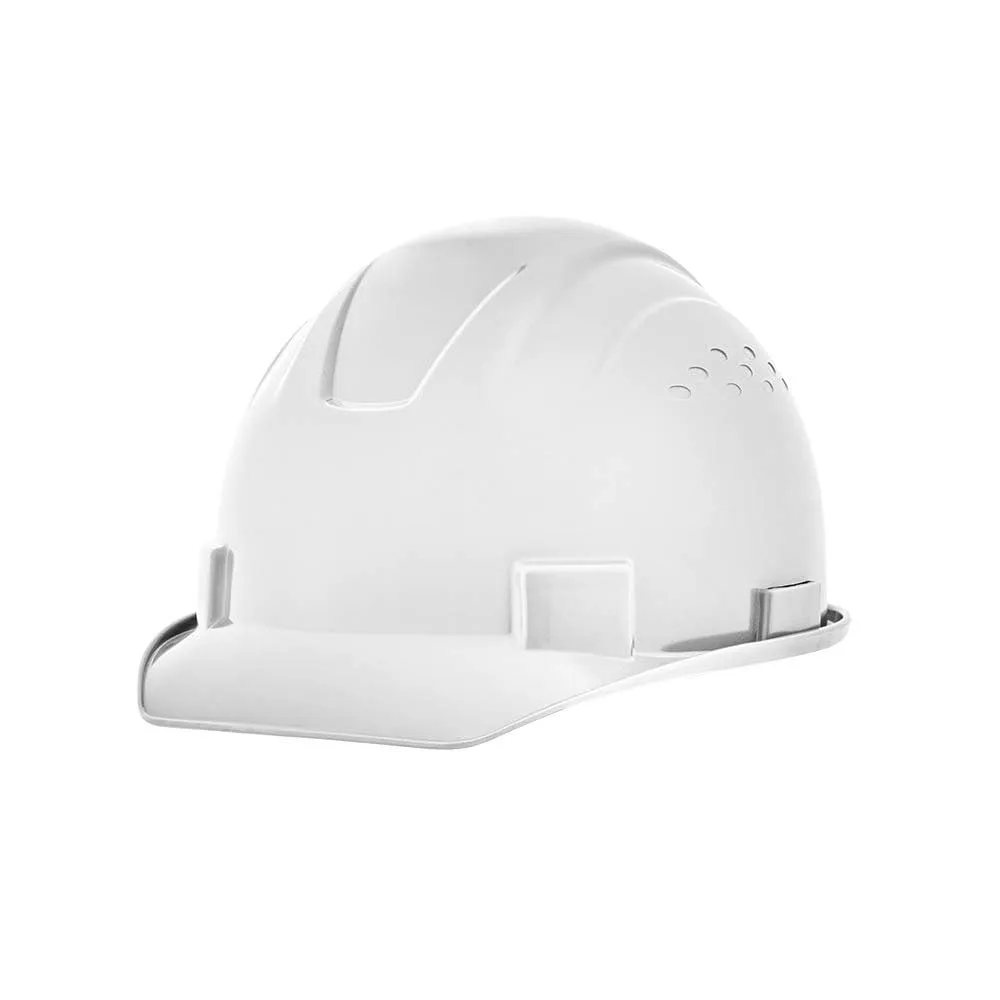 Jackson Safety Advantage Front Brim Hard Hat, Non-Vented, 4-pt. Ratchet Suspension, White, 20200