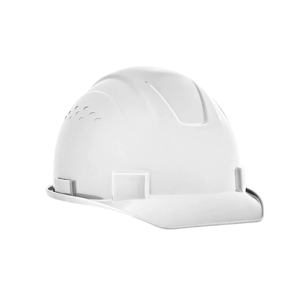 Jackson Safety Advantage Front Brim Hard Hat, Non-Vented, 4-pt. Ratchet Suspension, White, 20200