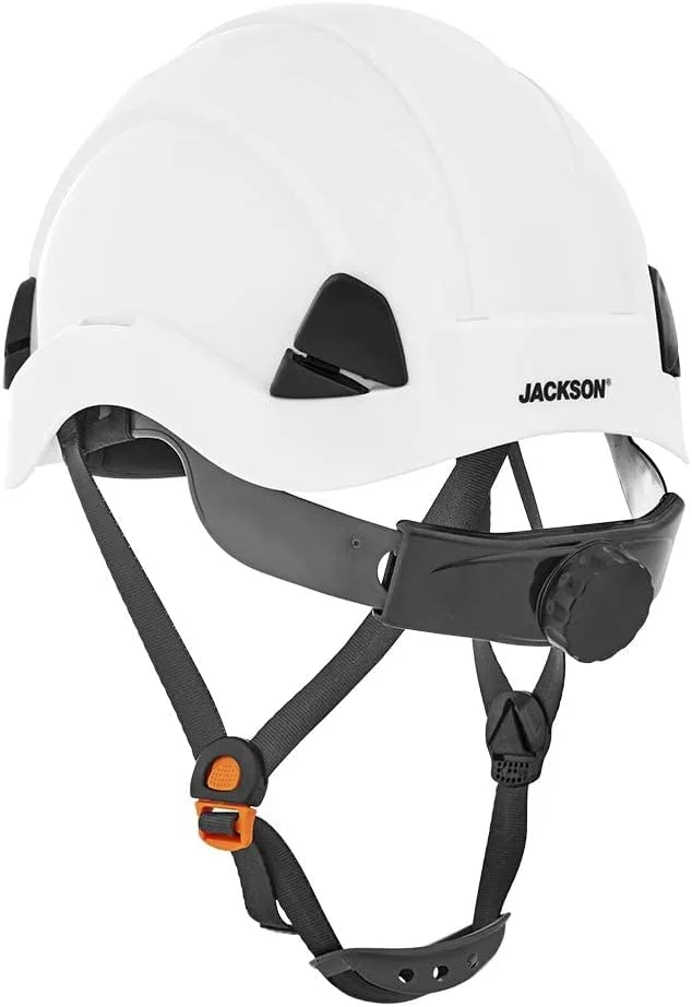 Jackson Safety CH300 & CH400V Climbing-Style Hard Hats – Vented & Non-Vented, Flip-Up Visor, ANSI Z89.1, OSHA Compliant