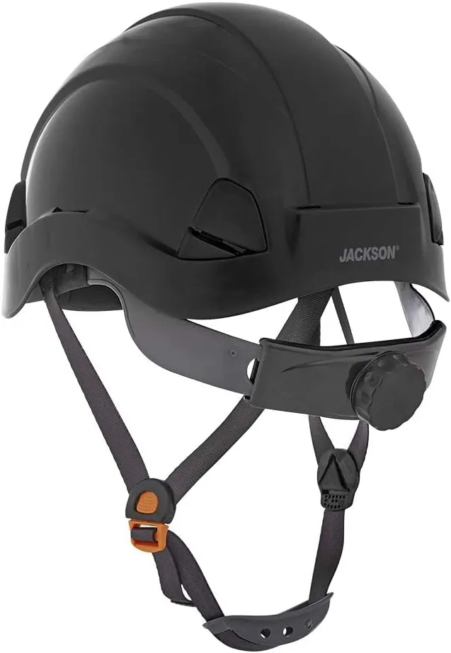 Jackson Safety CH300 & CH400V Climbing-Style Hard Hats – Vented & Non-Vented, Flip-Up Visor, ANSI Z89.1, OSHA Compliant