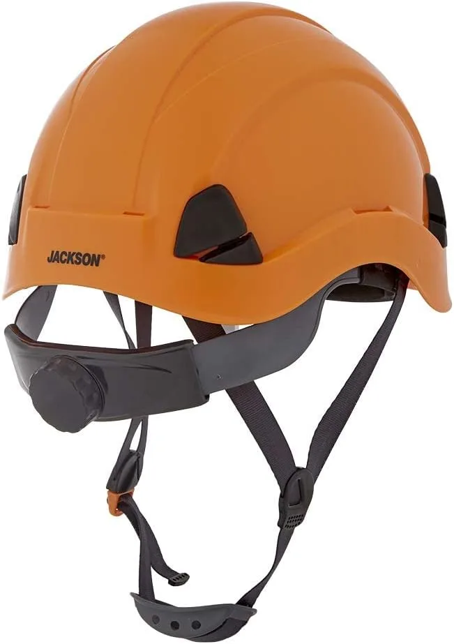 Jackson Safety CH300 & CH400V Climbing-Style Hard Hats – Vented & Non-Vented, Flip-Up Visor, ANSI Z89.1, OSHA Compliant