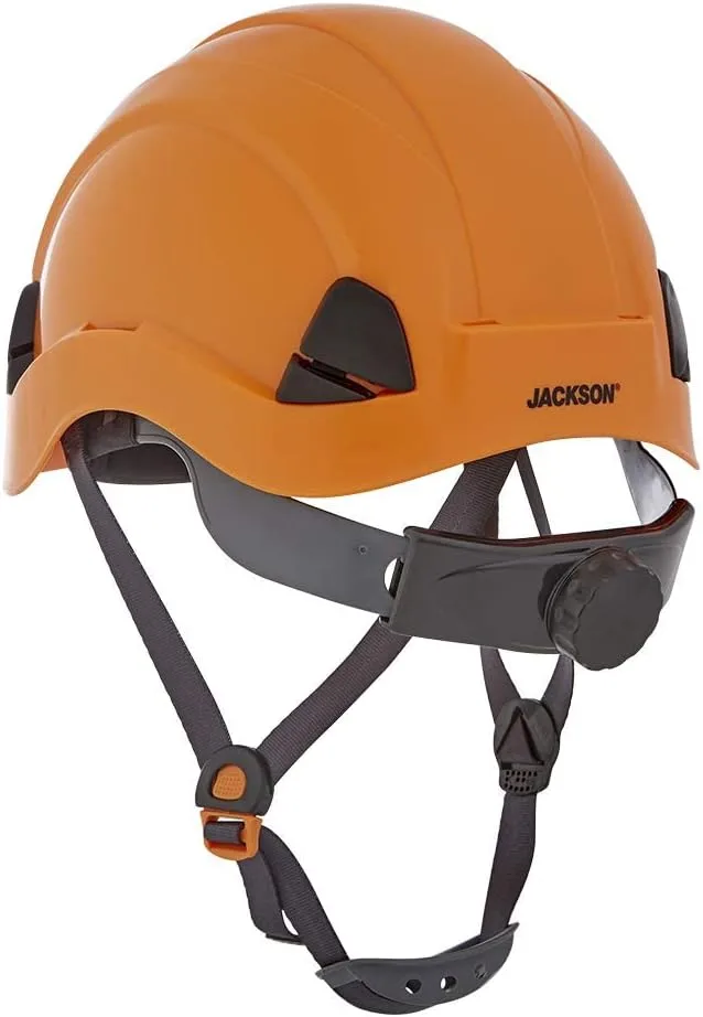 Jackson Safety CH300 & CH400V Climbing-Style Hard Hats – Vented & Non-Vented, Flip-Up Visor, ANSI Z89.1, OSHA Compliant