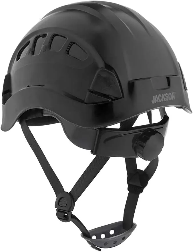 Jackson Safety CH300 & CH400V Climbing-Style Hard Hats – Vented & Non-Vented, Flip-Up Visor, ANSI Z89.1, OSHA Compliant