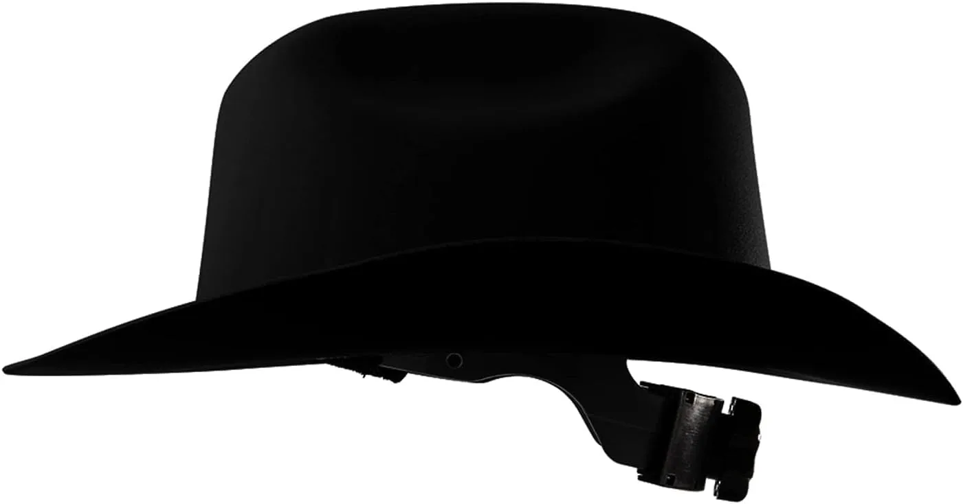 JACKSON SAFETY Cowboy-Style Full-Brim Hard Hat, Non-Vented, HDPE, Ratchet Suspension