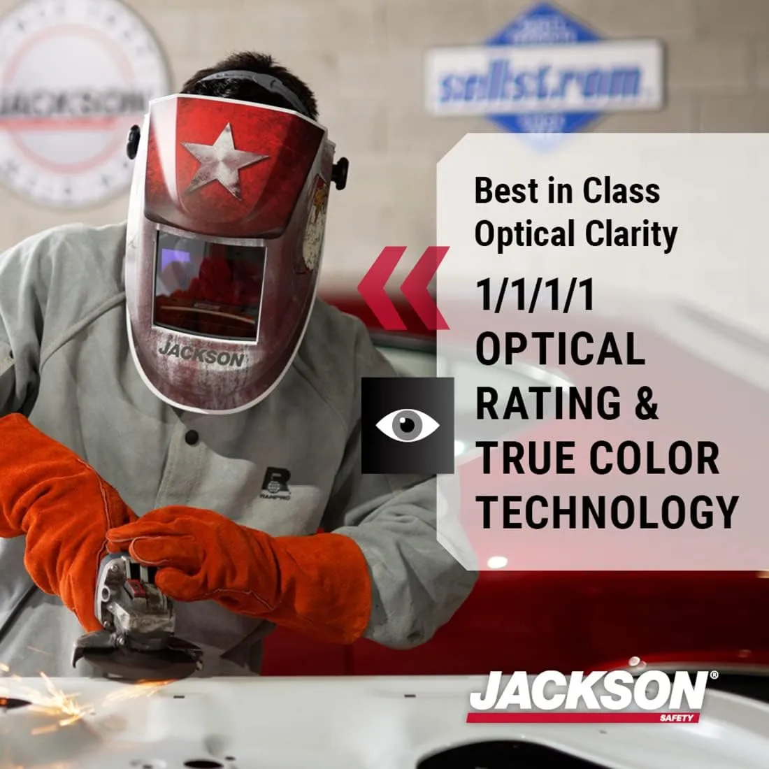 Jackson Safety Premium Auto-Darkening Welding Helmet ADF