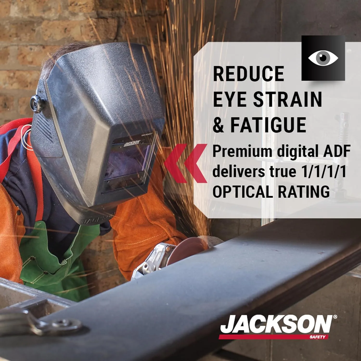Jackson Safety Insight ADF Ultra-Lightweight Auto-Darkening Welding Helmet