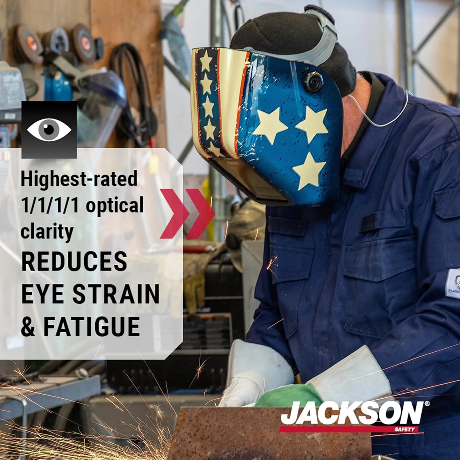 Jackson Safety Insight ADF Ultra-Lightweight Auto-Darkening Welding Helmet