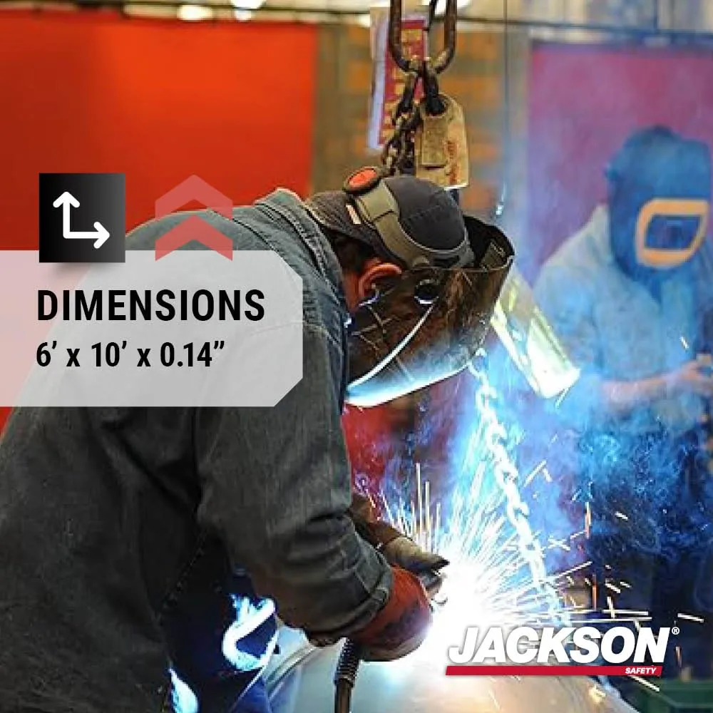 Jackson Safety Welding Curtain - Transparent Welding Screen - Orange 6 x 10
