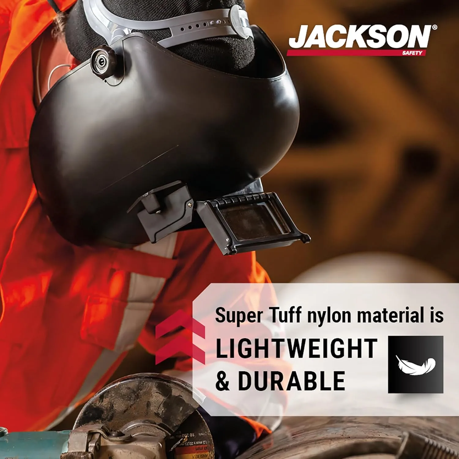 JACKSON SAFETY PL280 Pipeline Welding Helmet - Shade 10 Flip Front Hood - ANSI Z87.1 - Made in USA