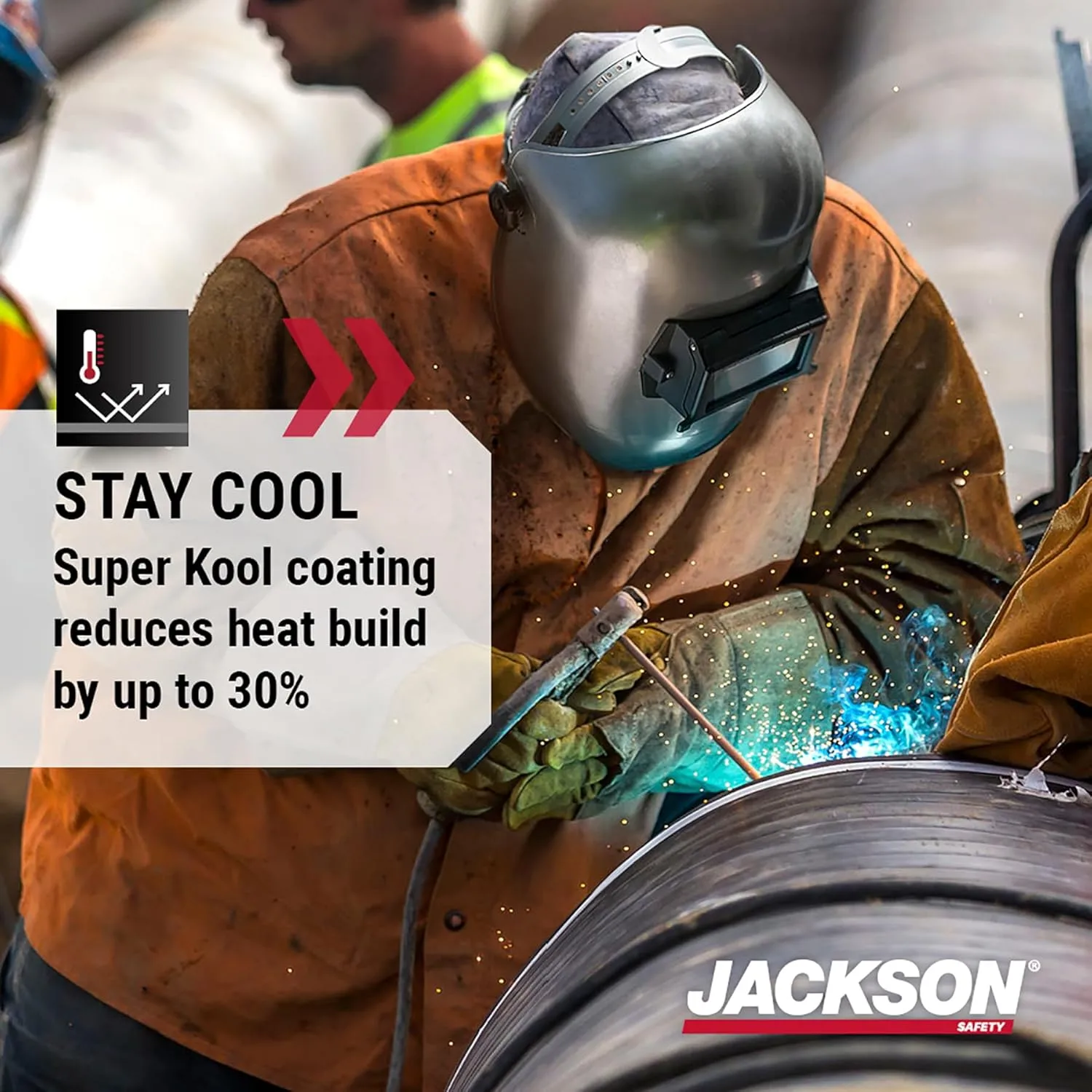 JACKSON SAFETY PL280 Pipeline Welding Helmet - Shade 10 Flip Front Hood - ANSI Z87.1 - Made in USA