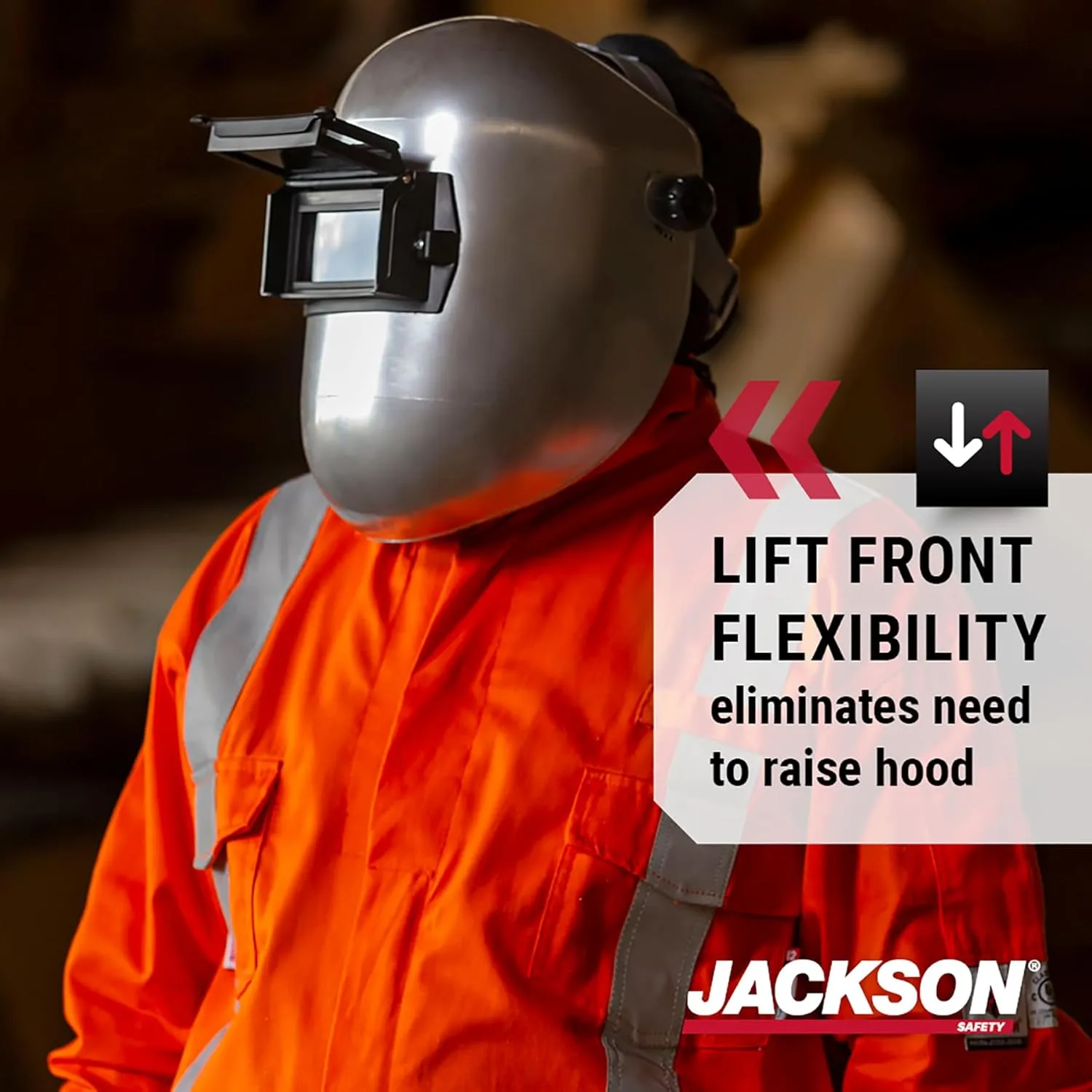 JACKSON SAFETY PL280 Pipeline Welding Helmet - Shade 10 Flip Front Hood - ANSI Z87.1 - Made in USA