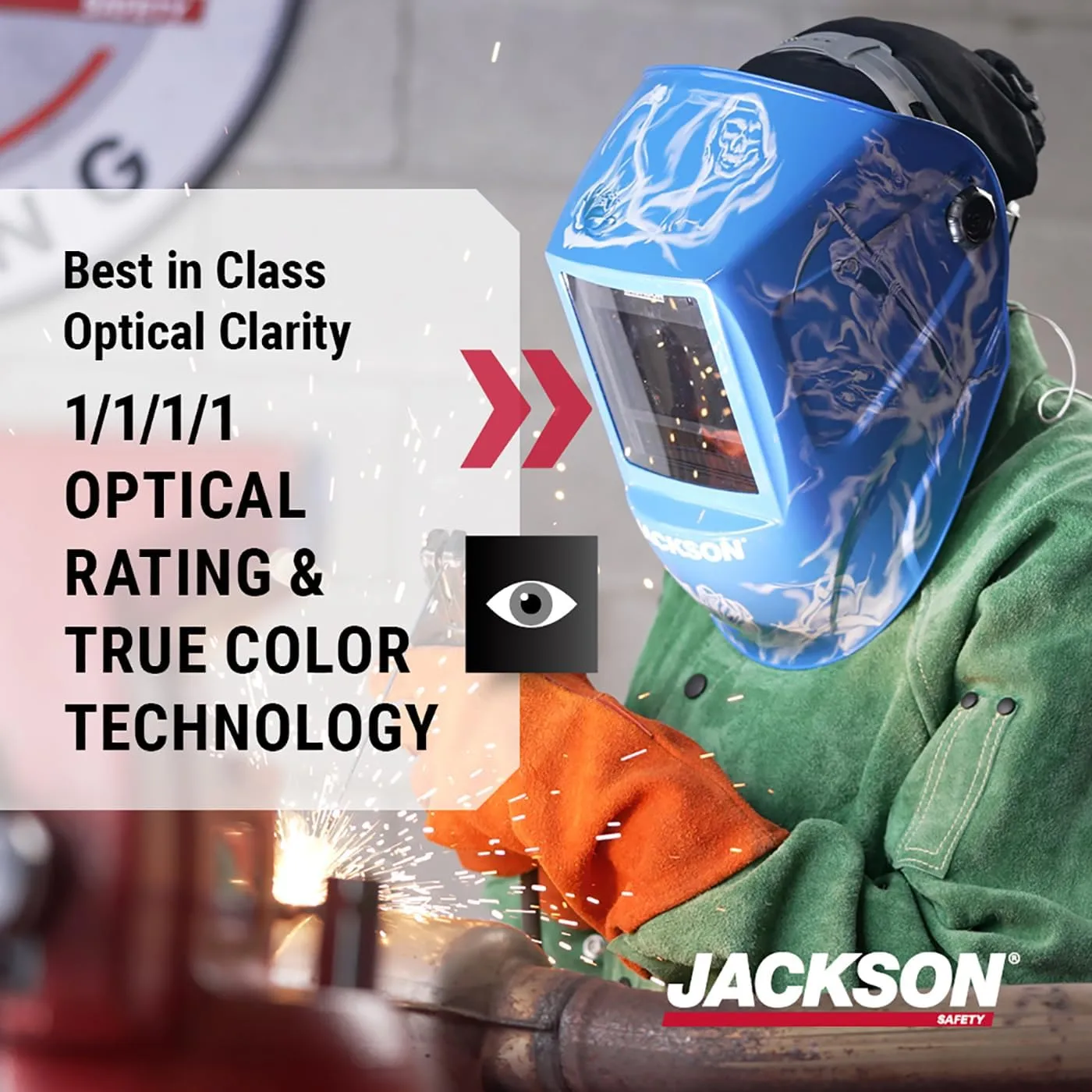 Jackson Safety Premium Auto-Darkening Welding Helmet ADF