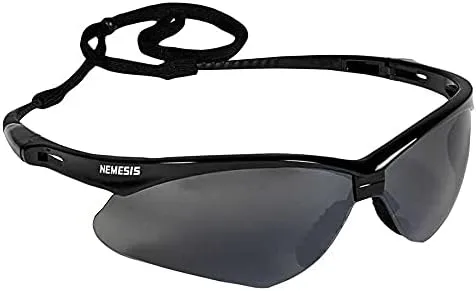 Jackson Safety V30 Nemesis Safety Glasses - Black Frame/Smoke Lens