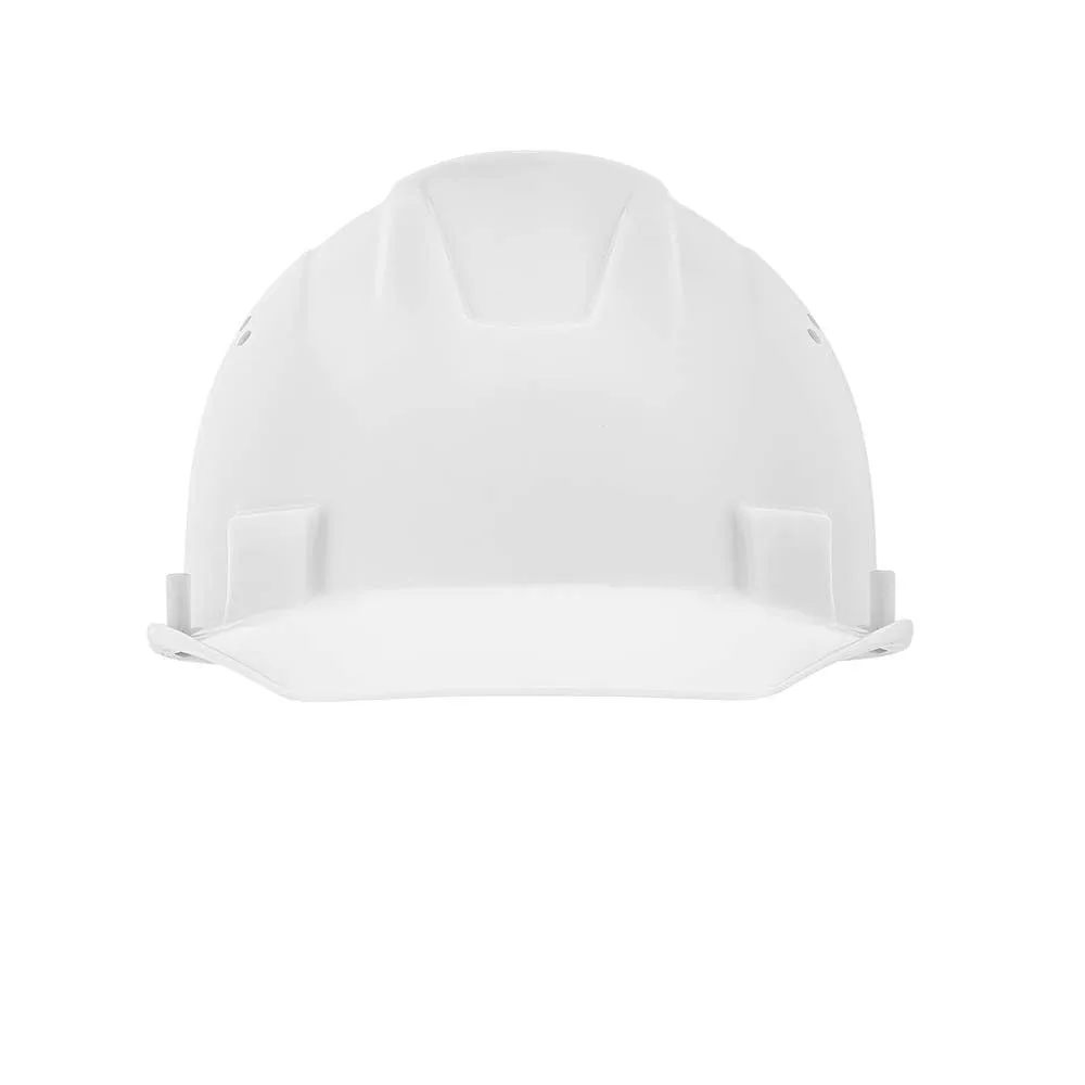 Jackson Safety Advantage Front Brim Hard Hat, Vented, 4-pt. Ratchet Suspension, White, 20220