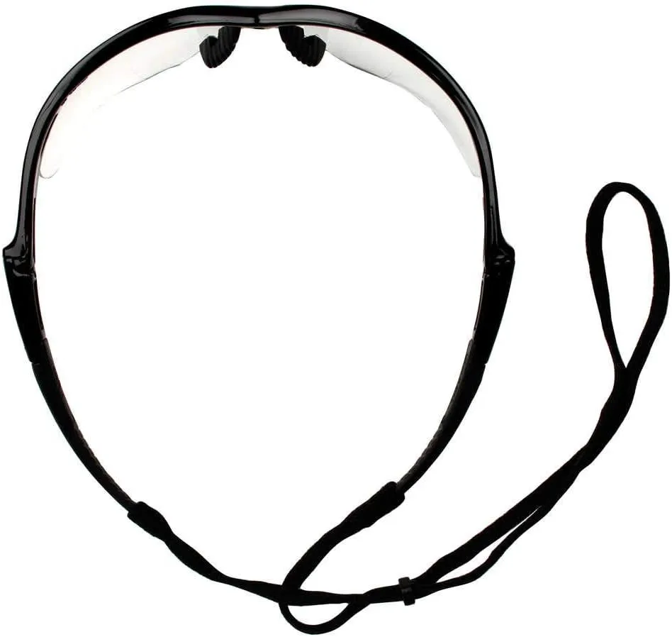 V60 Nemesis Rx Reader Safety Glasses, Black Frame, Clear Lens, +2.5 Diopter Strength