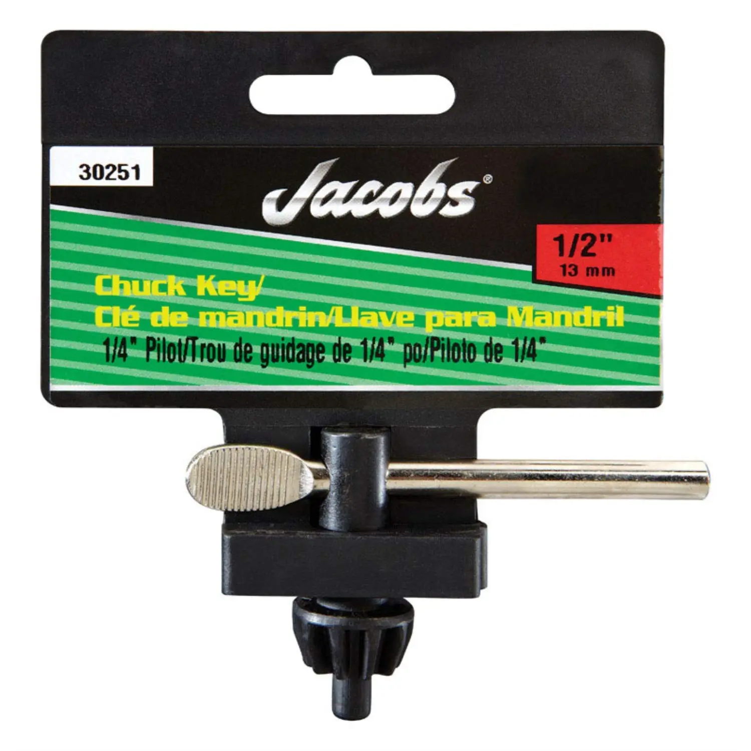 Drill Chuck Key: K32, 1/4" Pilot Dia