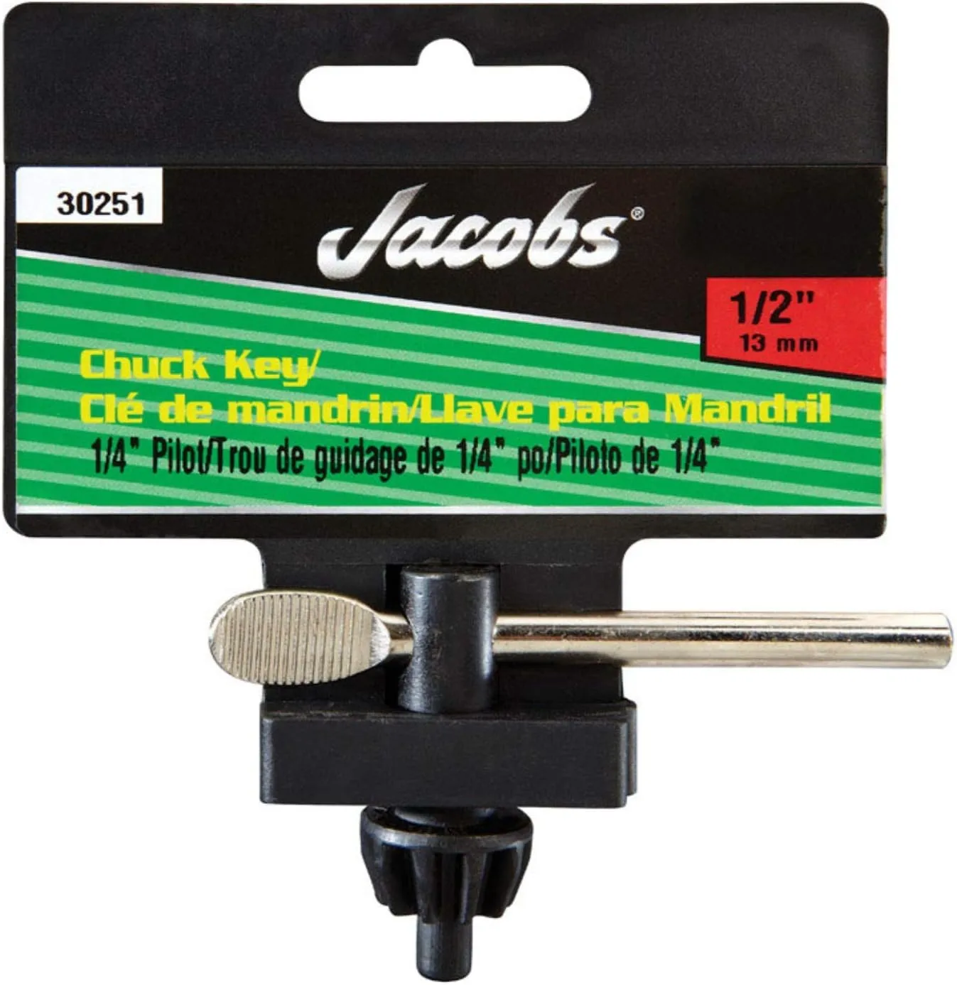 Drill Chuck Key: K32, 1/4" Pilot Dia