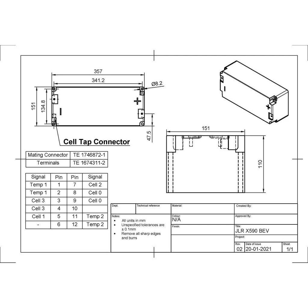 Jaguar I-Pace Module - 2.6kWh / 236Ah / 11V