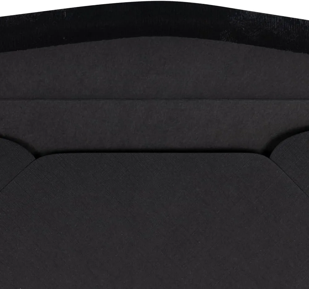 JAM PAPER Booklet Invitation Envelopes, Gummed Seal, 32-lb Linen, 30% Recycled