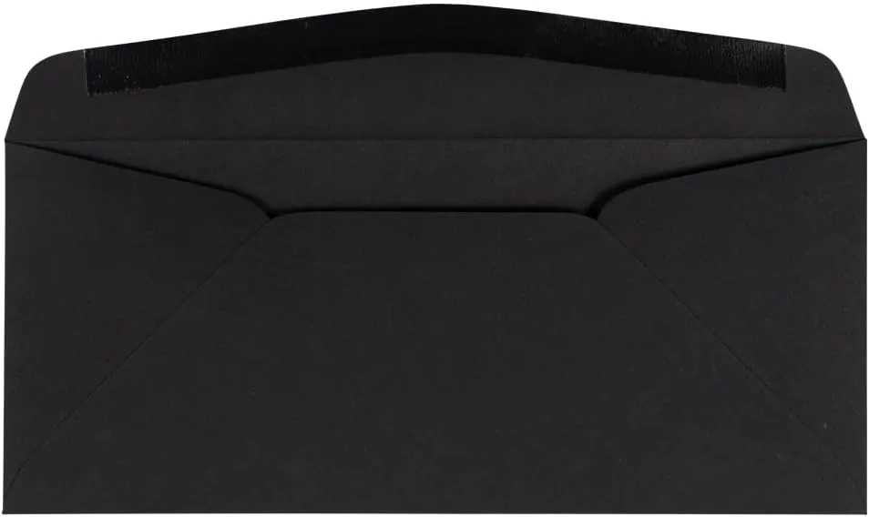 JAM PAPER Booklet Invitation Envelopes, Gummed Seal, 32-lb Linen, 30% Recycled