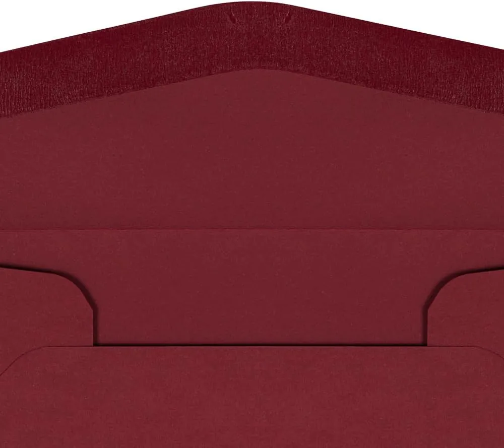 JAM PAPER Premium Dark Red Invitation Envelopes