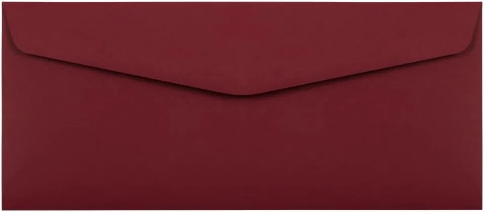 JAM PAPER Premium Dark Red Invitation Envelopes