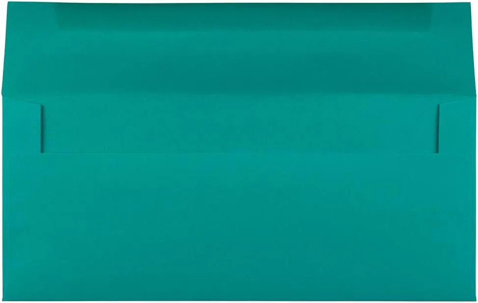 JAM PAPER Colored Recycled Booklet Invitation Envelopes with Gummed Closure