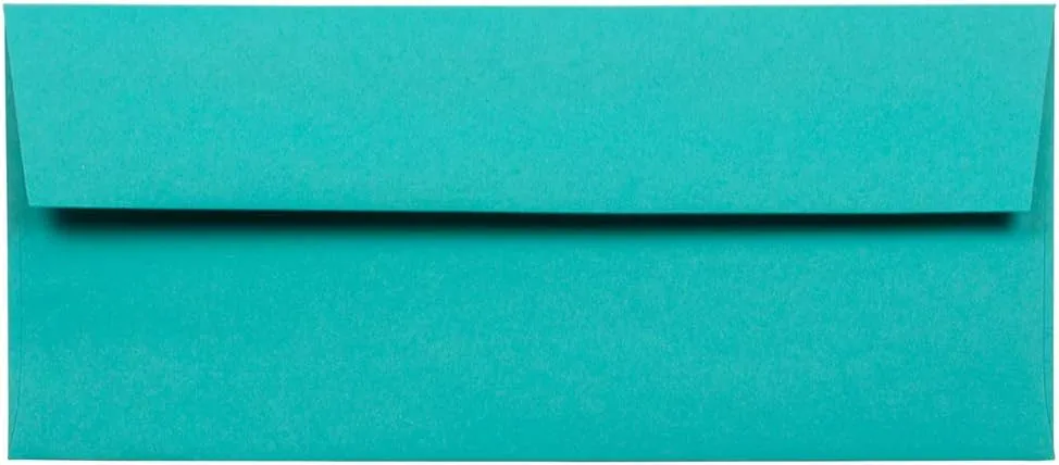 JAM PAPER Colored Recycled Booklet Invitation Envelopes with Gummed Closure