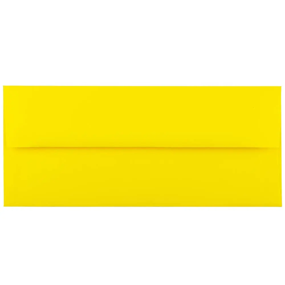 JAM PAPER Colored Envelopes (Recycled, Gummed Closure) - 25 Pack