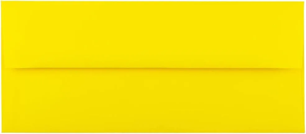JAM PAPER Colored Envelopes (Recycled, Gummed Closure) - 25 Pack