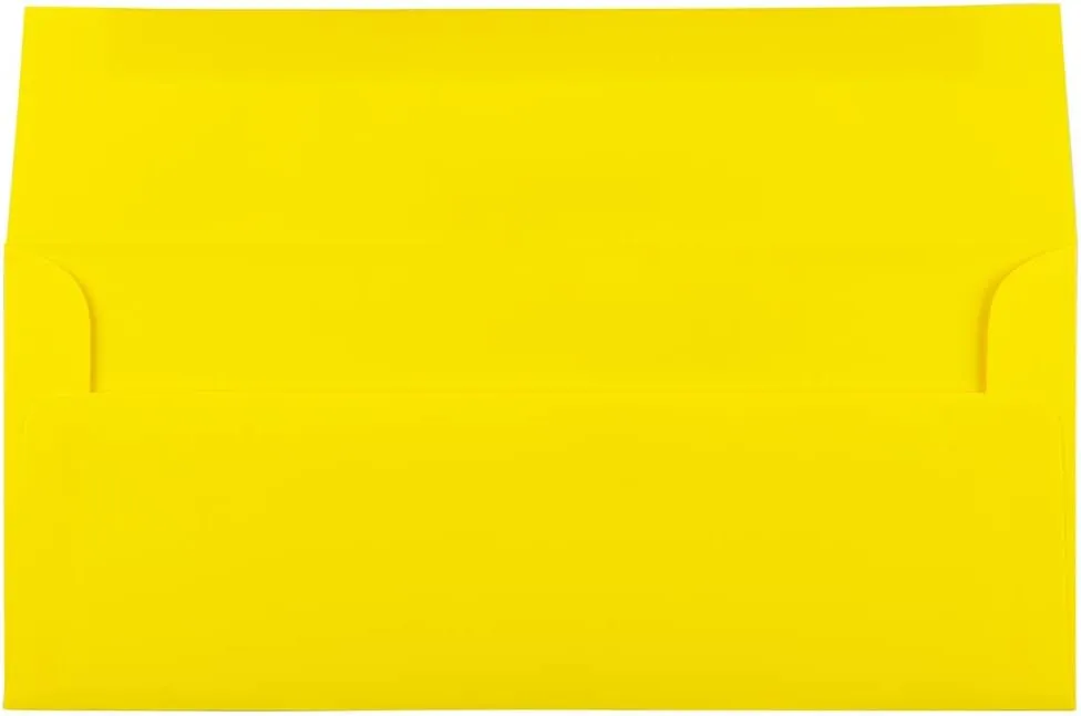 JAM PAPER Colored Envelopes (Recycled, Gummed Closure) - 25 Pack