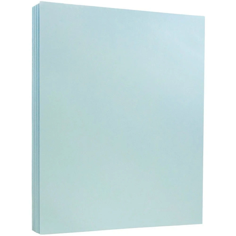 JAM PAPER Vellum Bristol 110 lb (241 GSM) Cover Card Stock - Letter 8.5 x 11 - 50 Sheets
