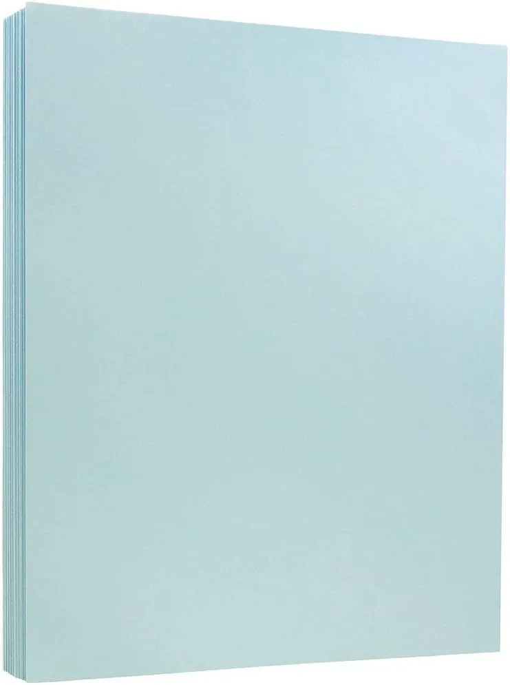 JAM PAPER Vellum Bristol 110 lb (241 GSM) Cover Card Stock - Letter 8.5 x 11 - 50 Sheets