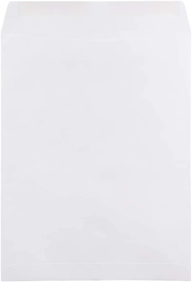 JAM PAPER Open-End Catalog Envelopes - White