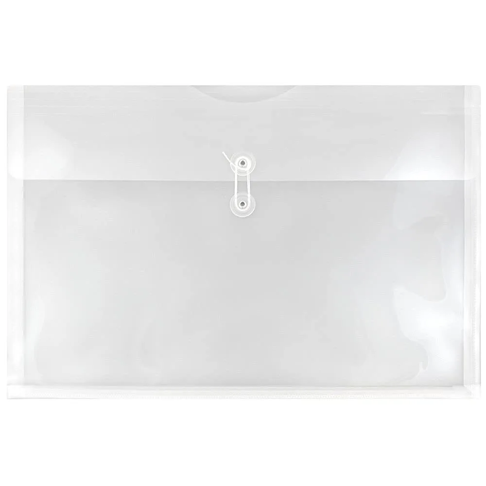 JAM PAPER Booklet Envelopes with Button & String Closure - 12 x 18