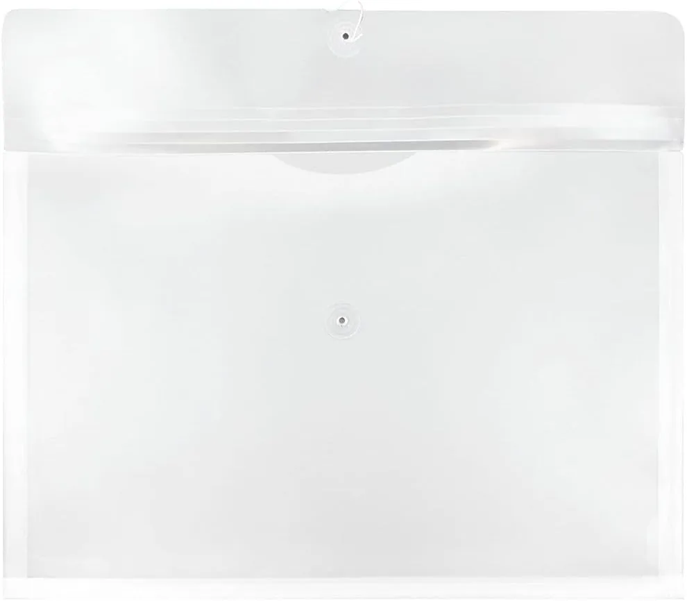 JAM PAPER Booklet Envelopes with Button & String Closure - 12 x 18