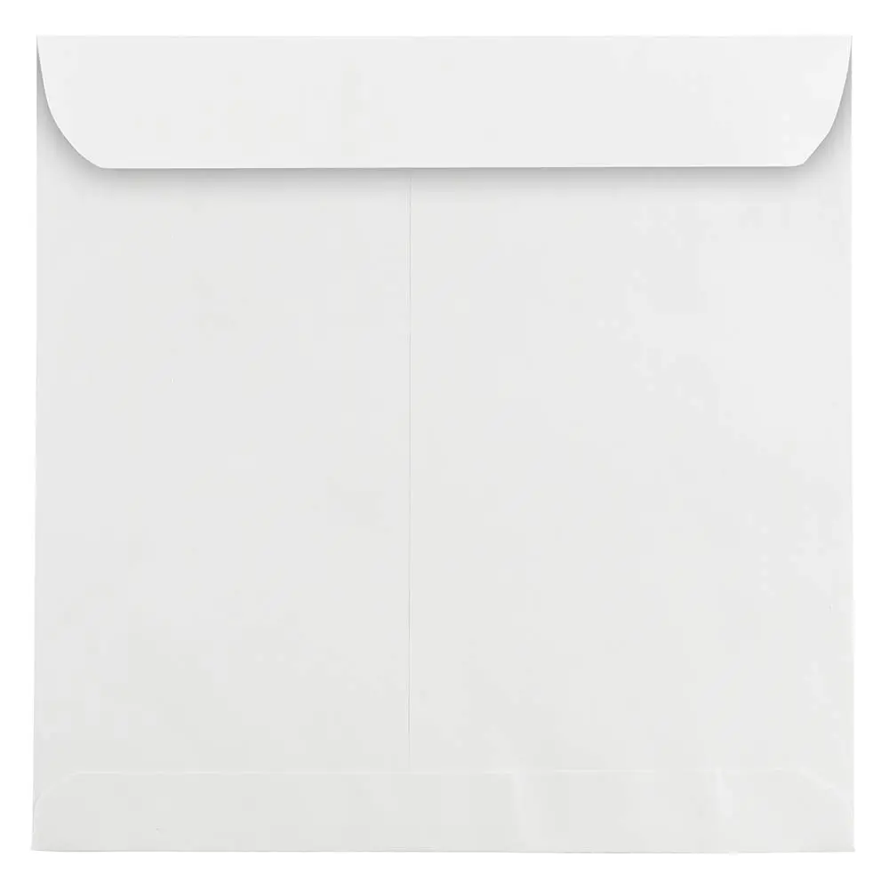 JAM PAPER Square Invitation Envelopes - White - 28-lb Paper - 25/Pack