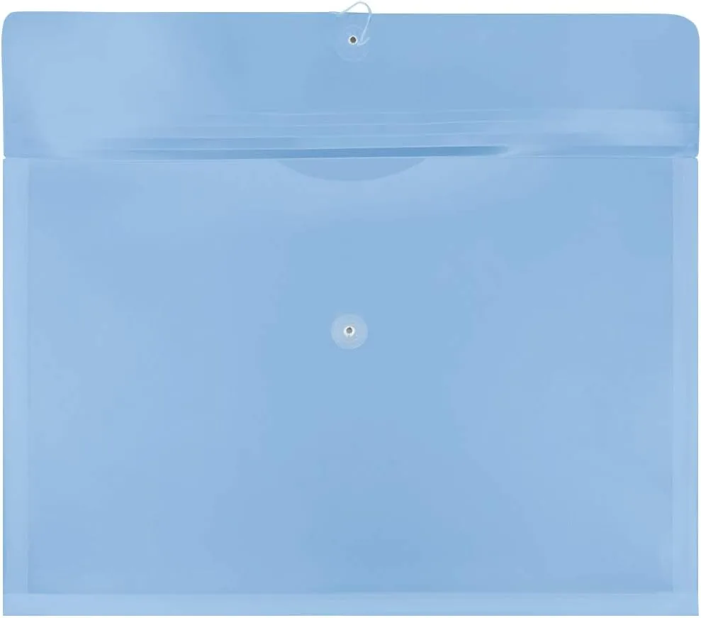 JAM PAPER Booklet Envelopes with Button & String Closure - 12 x 18