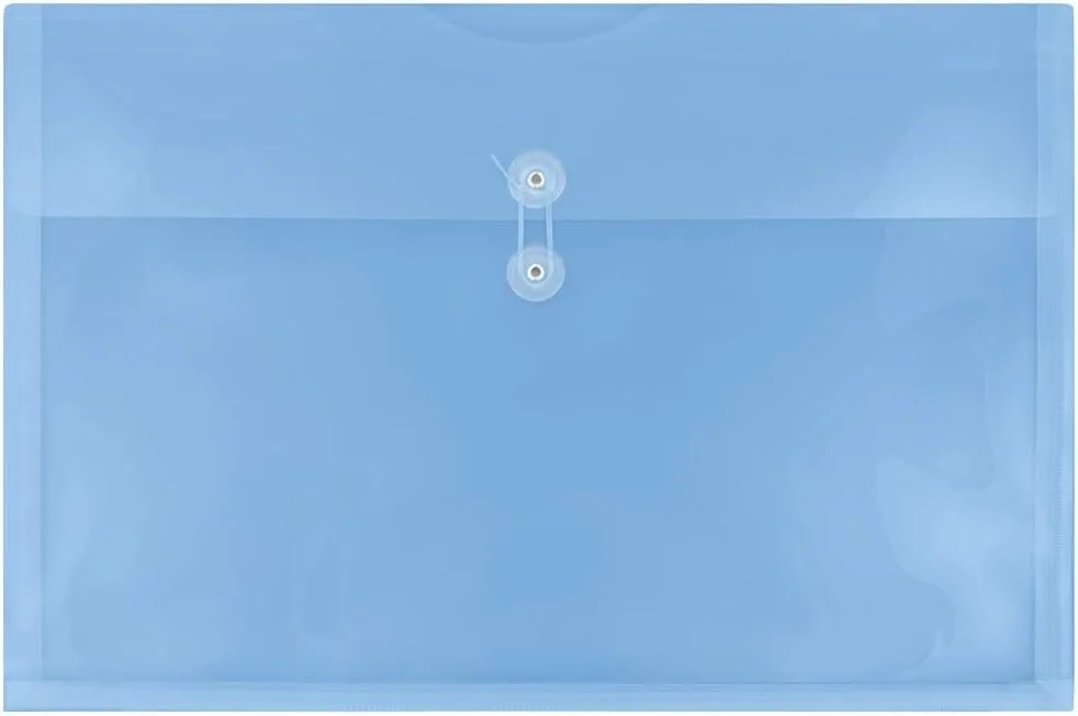 JAM PAPER Booklet Envelopes with Button & String Closure - 12 x 18
