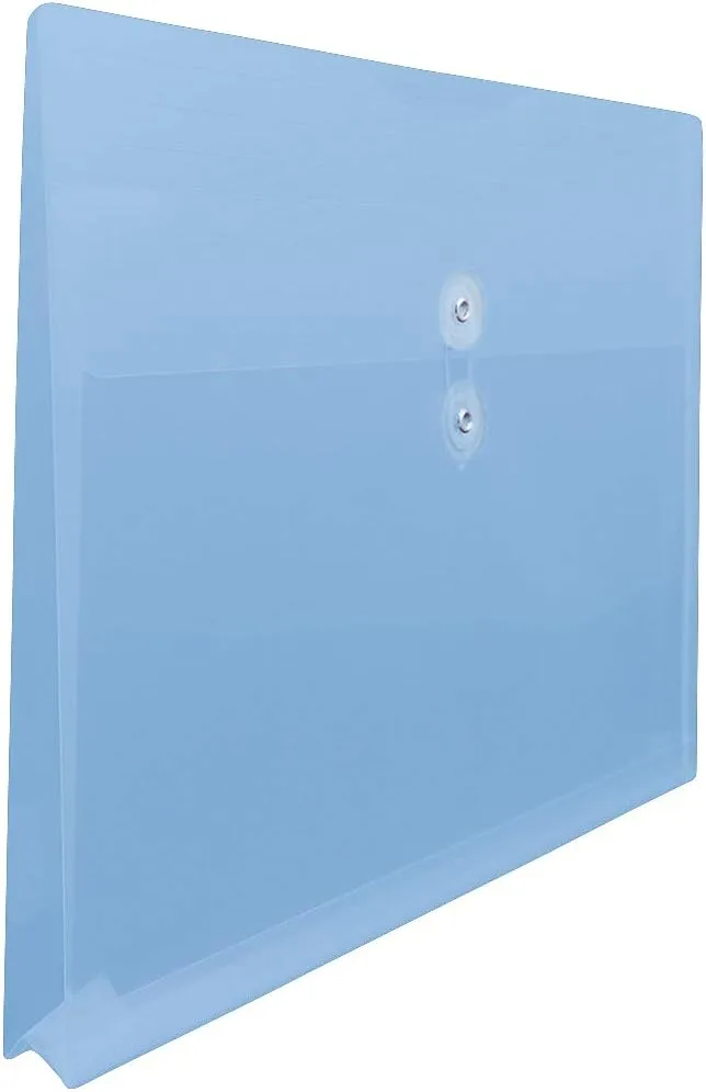JAM PAPER Booklet Envelopes with Button & String Closure - 12 x 18