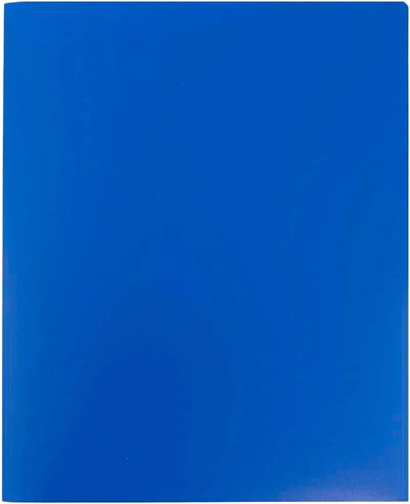 JAM Paper Heavy-Duty 2-Pocket Plastic Presentation Folders - Letter Size