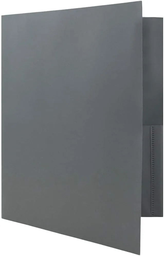 JAM Paper Plastic 2-Pocket POP Folders
