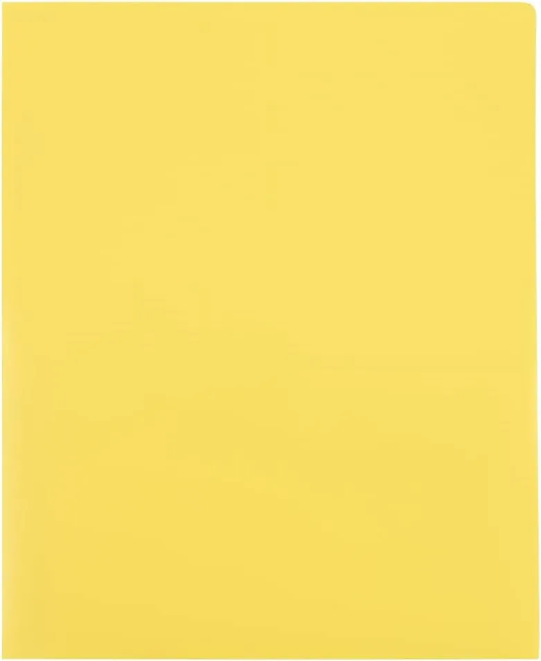 JAM Paper Heavy-Duty 2-Pocket Plastic Presentation Folders - Letter Size